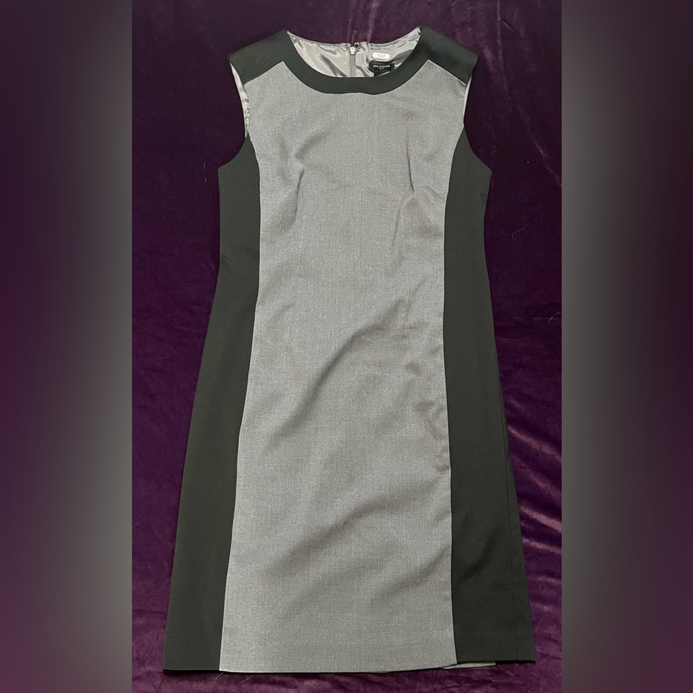 Ann Taylor black and grey midi size 6